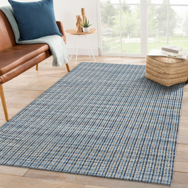 Homeroots 5' X 8' Classic Blue Jute Area Rug  Jute 395491