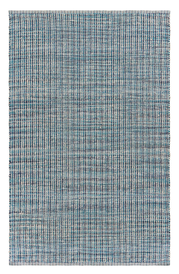 Homeroots 8' X 10' Blue Hand Loomed Area Rug  Jute 395492