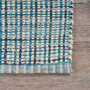 Homeroots 8' X 10' Blue Hand Loomed Area Rug  Jute 395492