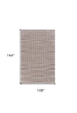 Homeroots 9' X 12' Brown And Beige Toned Jute Area Rug  Jute 395496