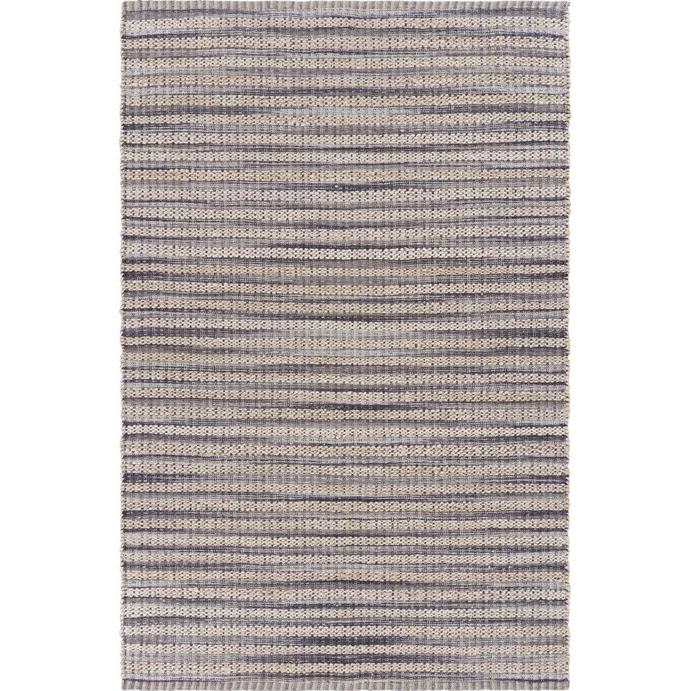Homeroots 8' X 10' Brown And Gray Striped Area Rug  Jute 395498