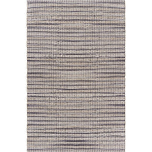 HomeRoots 8' Brown and Gray Striped Area Rug - Hand-Loomed Comfort for Modern Living Rooms and Bedrooms 8' X 10' 395498