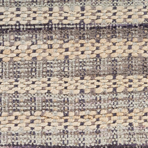 Homeroots 8' X 10' Brown And Gray Striped Area Rug  Jute 395498