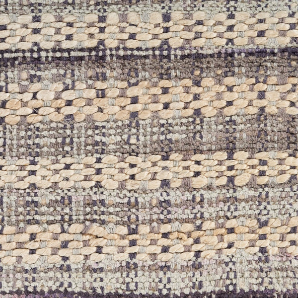 Homeroots 8' X 10' Brown And Gray Striped Area Rug  Jute 395498