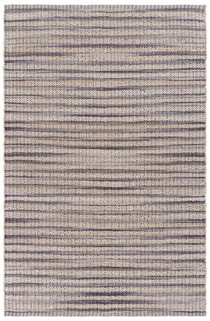 Homeroots 9' X 12' Brown And Gray Striped Area Rug  Jute 395499