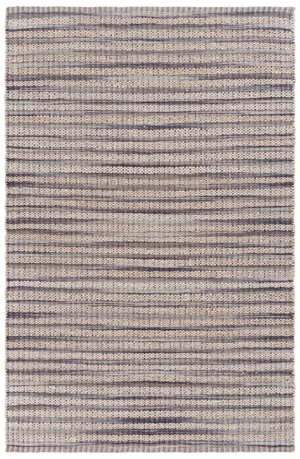 Homeroots 9' X 12' Brown And Gray Striped Area Rug  Jute 395499