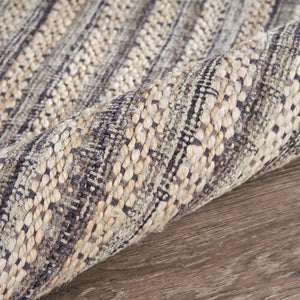 Homeroots 9' X 12' Brown And Gray Striped Area Rug  Jute 395499