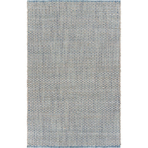 Homeroots 8' X 10' Blue And Beige Toned Area Rug  Jute 395501