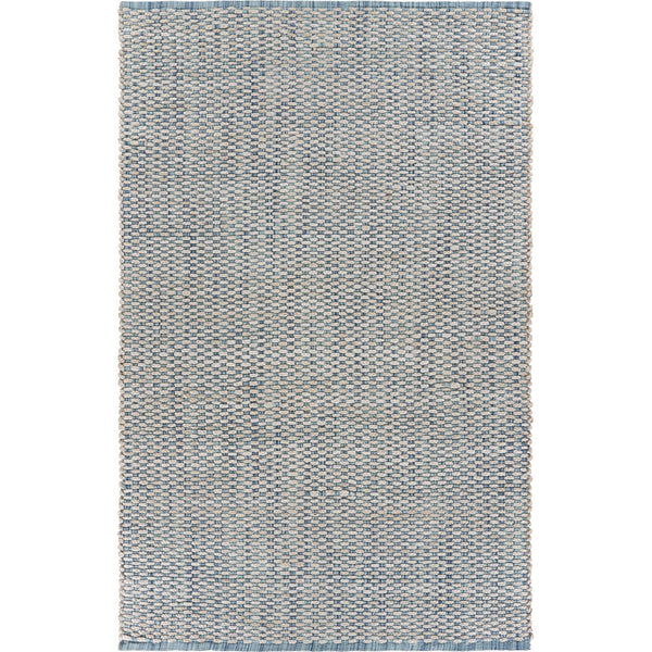 Homeroots 8' X 10' Blue And Beige Toned Area Rug  Jute 395501