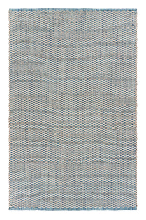 Homeroots 9' X 12' Blue And Beige Toned Area Rug  Jute 395502