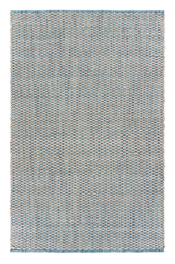 Homeroots 9' X 12' Blue And Beige Toned Area Rug  Jute 395502
