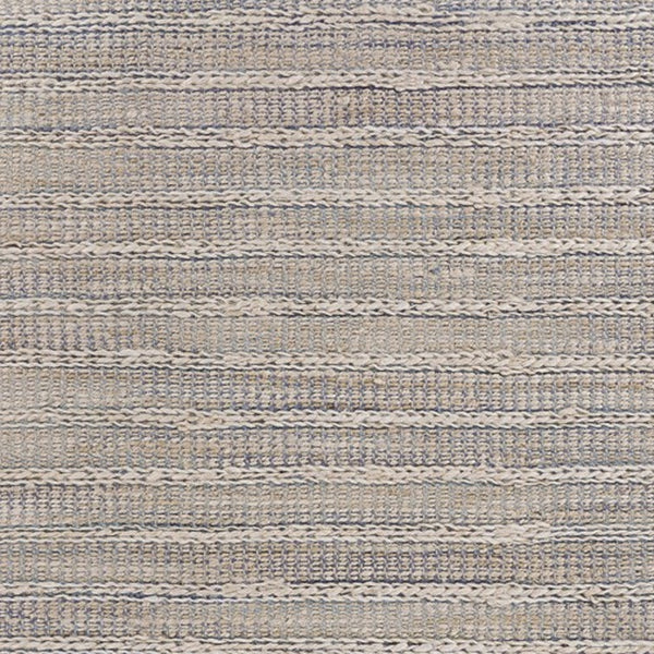 Homeroots 8' X 10' Blue And Cream Braided Jute Area Rug  Jute 395504
