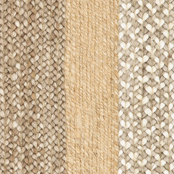 Homeroots 8' X 10' Tan Hand Braided Area Rug  Jute 395556