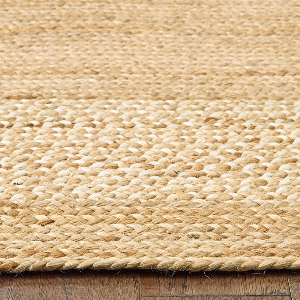 Homeroots 4' X 6' Classic Tan Bordered Area Rug  Jute 395563