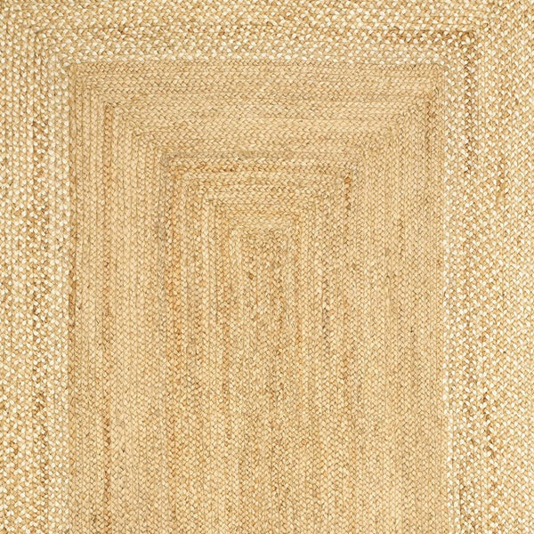 Homeroots 5' X 8' Classic Tan Bordered Area Rug  Jute 395564