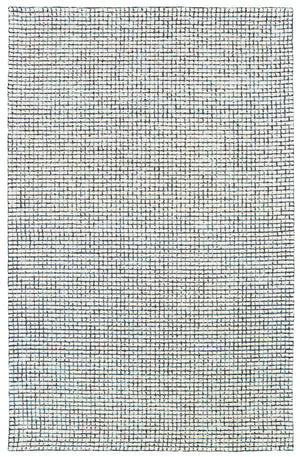 Homeroots 9' X 12' Ivory Wool Hand Loomed Area Rug Blue Wool 395568