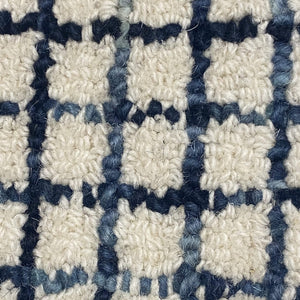 Homeroots 9' X 12' Ivory Wool Hand Loomed Area Rug Blue Wool 395568