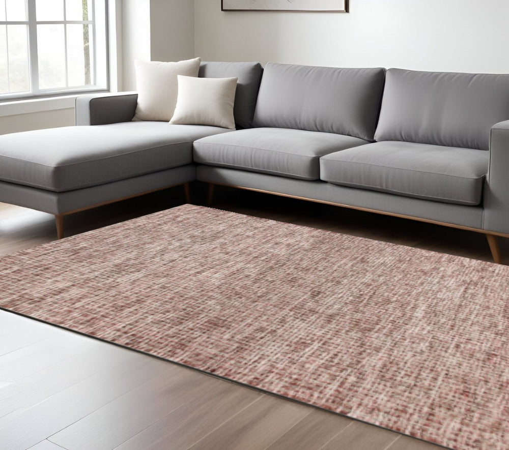 HomeRoots 9' Artisan-Inspired Brown Detailed Weave Area Rug for Cozy Comfort and Timeless Style in Any Room 9' x 12' Multi 395583