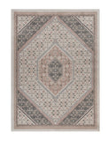 Homeroots 5' X 7' Gray And Blush Traditional Area Rug Ivory,Pink Polypropylene 395598