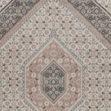 Homeroots 8' X 10' Gray And Ivory Area Rug Ivory,Pink Polypropylene 395599