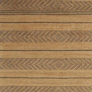 HomeRoots 8' Bohemian Striped Area Rug in Tan and Gray - Handwoven Jute, Durable, Eco-Friendly, Stylish Decor 8' x 10' 395607