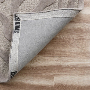 Homeroots 8’ X 10' Taupe Zebra Pattern Area Rug  Wool 395617