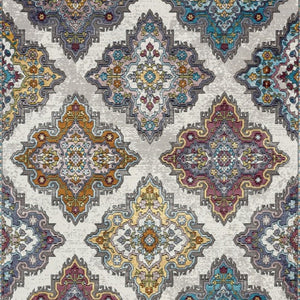 HomeRoots 5' Contemporary Blue Area Rug - Machine-Woven Durability, Soft Texture, Perfect for Any Room 5' X 8' 395717