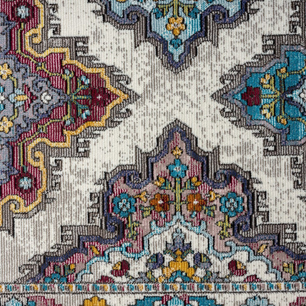 HomeRoots 5' Contemporary Blue Area Rug - Machine-Woven Durability, Soft Texture, Perfect for Any Room 5' X 8' 395717
