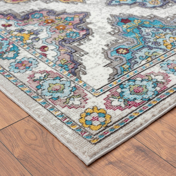 HomeRoots 5' Contemporary Blue Area Rug - Machine-Woven Durability, Soft Texture, Perfect for Any Room 5' X 8' 395717