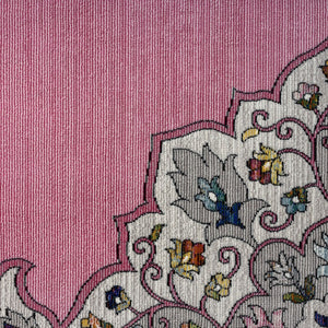 HomeRoots 8' Pink Traditional Medallion Area Rug - Elegant Floral Design for Living Rooms & Bedrooms Decor 8' x 10' 395726