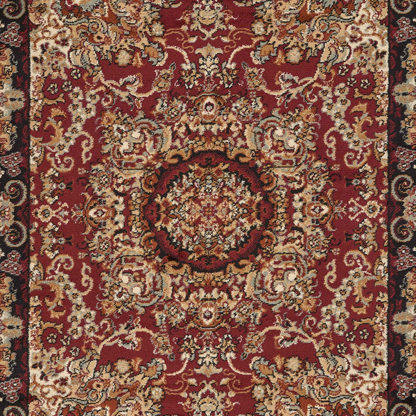 Homeroots 5' X 7' Red Royal Medallion Area Rug  Olefin 395735