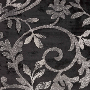 Homeroots 8' X 10' Black Filigree Vines Area Rug  Olefin 395750