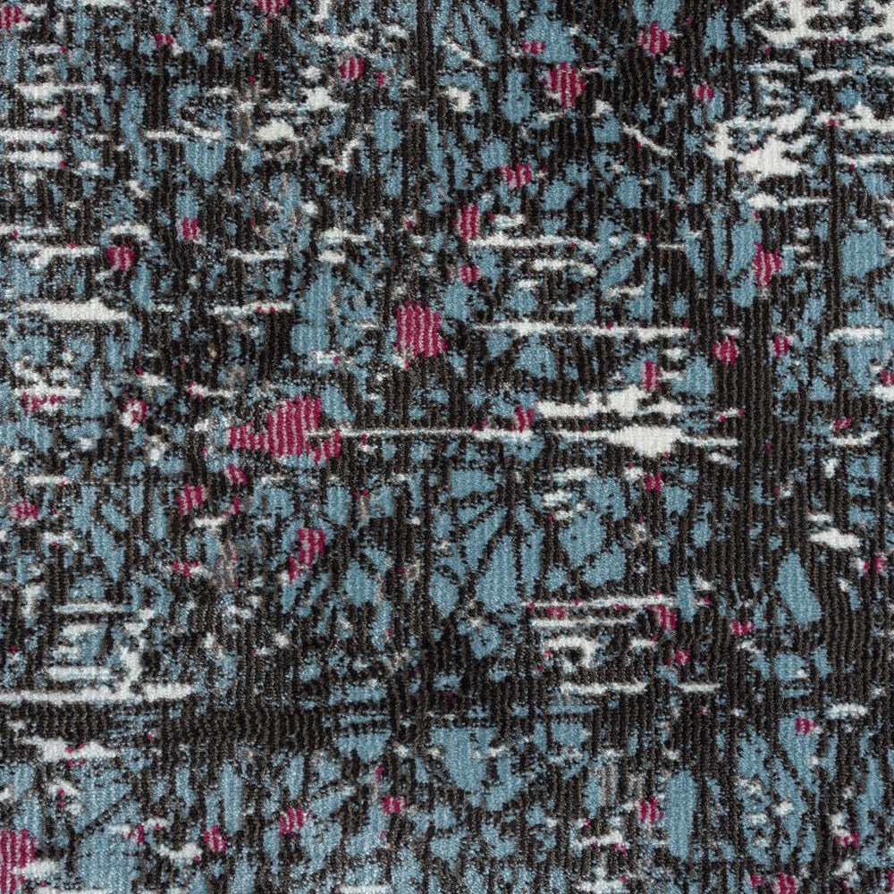 Homeroots 8' X 10' Blue Chaotic Strokes Area Rug  Polypropylene 395763