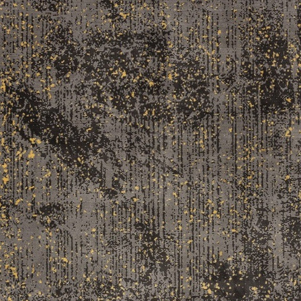 Homeroots 5' X 8' Gray And Yellow Abstract Sprinkle Area Rug  Polypropylene 395768