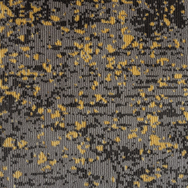 Homeroots 5' X 8' Gray And Yellow Abstract Sprinkle Area Rug  Polypropylene 395768