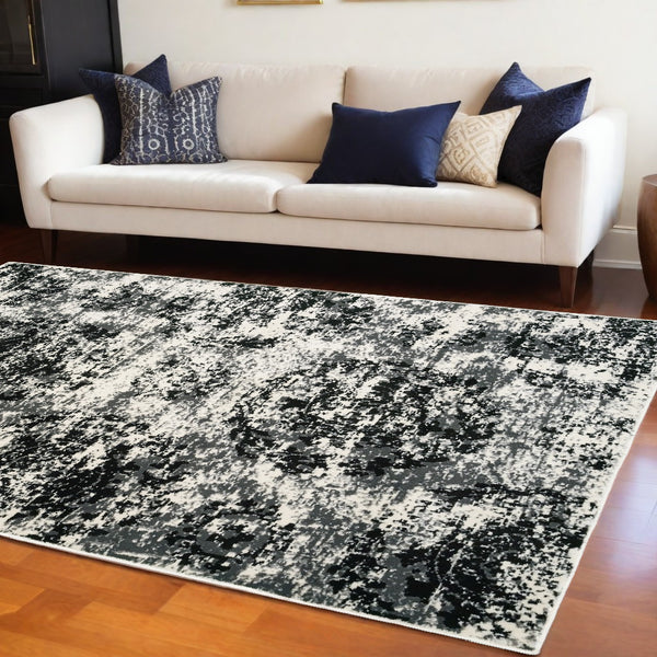 Homeroots 8' X 10' Gray Area Rug  Polypropylene 395773