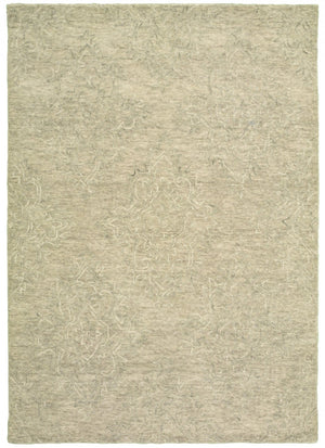 HomeRoots 9' Light Green Floral Paradise Area Rug - Hand-Tufted Premium Wool for Elegant Home Décor and Comfort 9' x 12' 395792