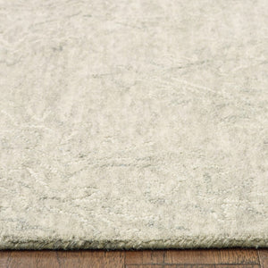 HomeRoots 9' Light Green Floral Paradise Area Rug - Hand-Tufted Premium Wool for Elegant Home Décor and Comfort 9' x 12' 395792