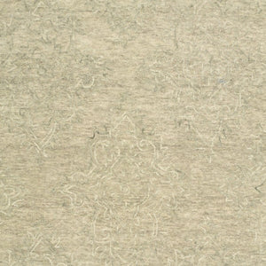 HomeRoots 9' Light Green Floral Paradise Area Rug - Hand-Tufted Premium Wool for Elegant Home Décor and Comfort 9' x 12' 395792