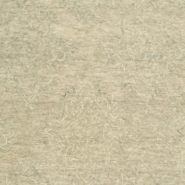 HomeRoots 9' Light Green Floral Paradise Area Rug - Hand-Tufted Premium Wool for Elegant Home Décor and Comfort 9' x 12' 395792