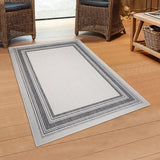 Homeroots 5' X 7' Gray Indoor Outdoor Area Rug  Polypropylene 395839