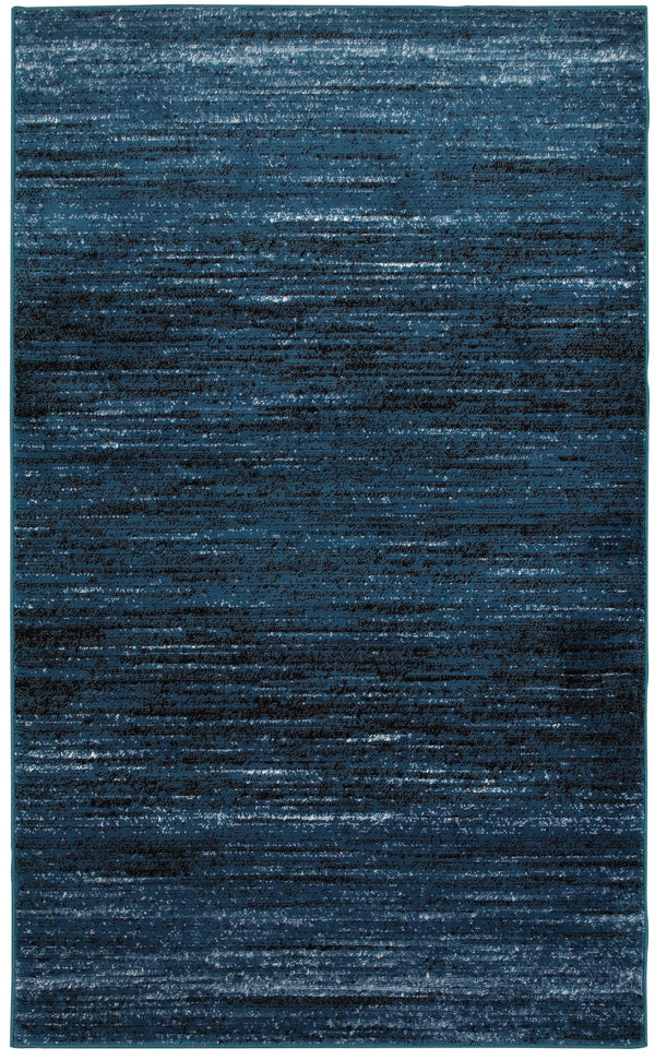 Homeroots 5' X 7' Blue Abstract Ocean Area Rug  Olefin 395874