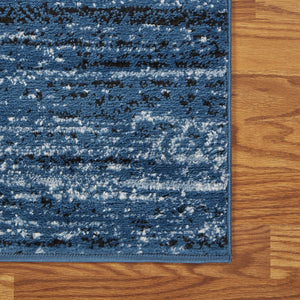 Homeroots 5' X 7' Blue Abstract Ocean Area Rug  Olefin 395874