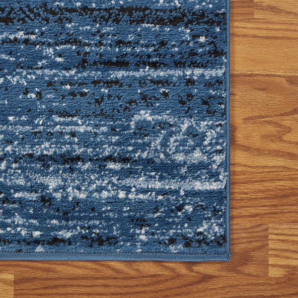 Homeroots 5' X 7' Blue Abstract Ocean Area Rug  Olefin 395874