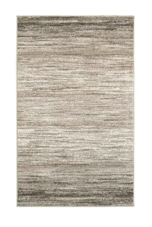 Homeroots 5' X 7' Beige Abstract Striations Area Rug  Olefin 395876