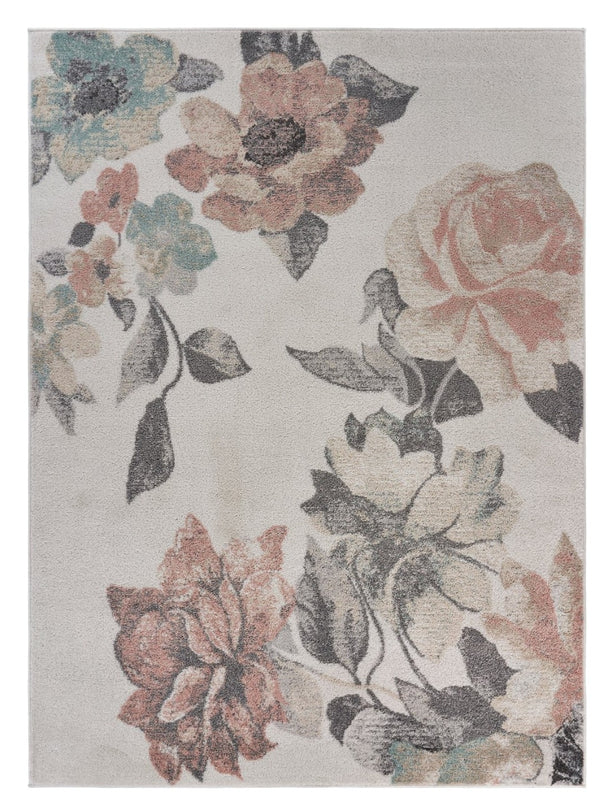 HomeRoots 8' Modern Pink and Ivory Area Rug – Soft, Durable, Easy-Care Design for Cozy Living Spaces and More 8' X 10' 395884