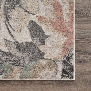 HomeRoots 8' Modern Pink and Ivory Area Rug – Soft, Durable, Easy-Care Design for Cozy Living Spaces and More 8' X 10' 395884