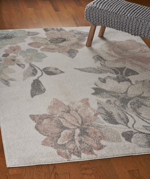 HomeRoots 8' Modern Pink and Ivory Area Rug – Soft, Durable, Easy-Care Design for Cozy Living Spaces and More 8' X 10' 395884