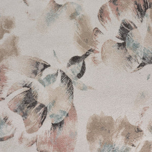 HomeRoots 8' Elegant Ivory Floral Area Rug with Watercolor Design - Soft, Durable, Stain-Resistant Comfort 8' X 10' 395894