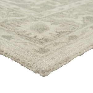 HomeRoots 8' Green and Cream Medallion Area Rug – Elegant Hand-Tufted Design for Timeless Home Decor Style 8' X 10' 395921